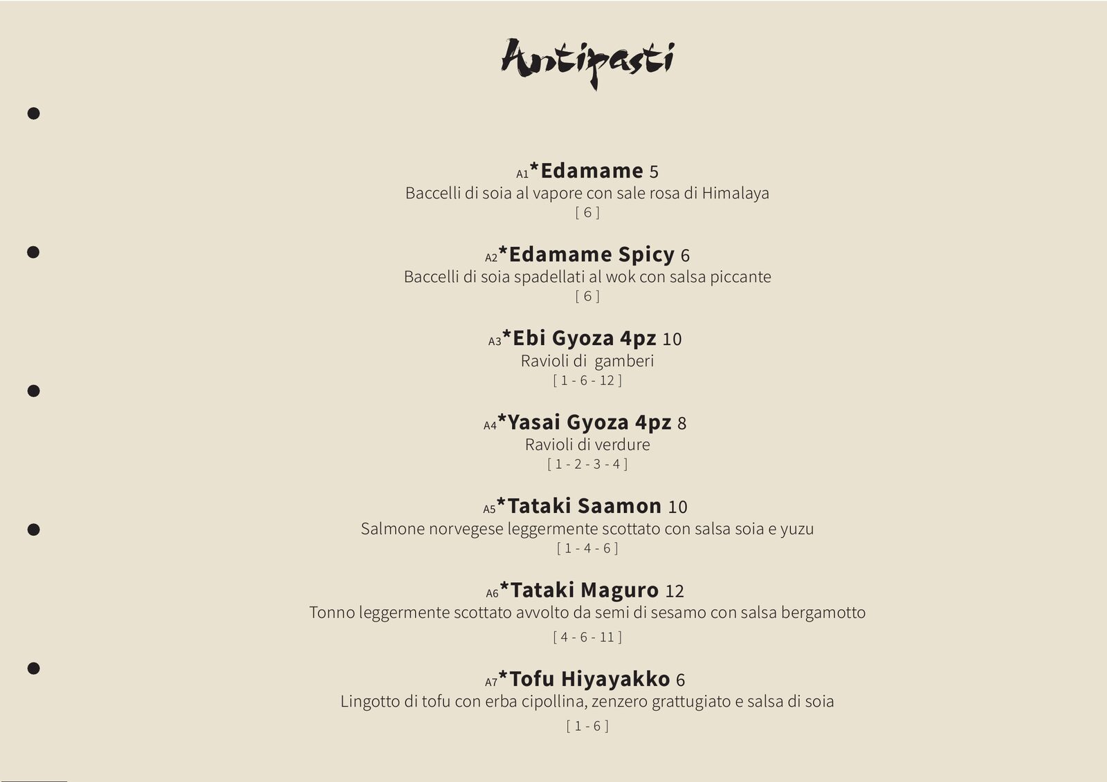 Nami menu, page 8